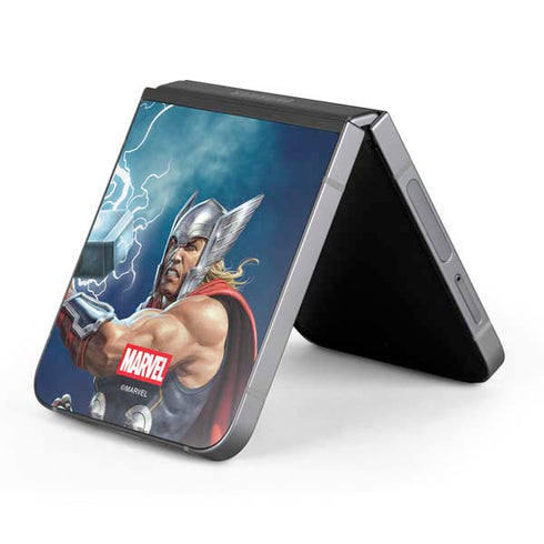 Marvel Thor Thor and Mjolnir Galaxy Z Flip6 Skin